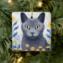 Search for russian blue cat christmas tree decorations Nebelung