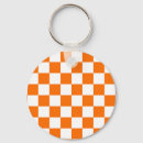 Search for orange and white pattern key rings Chequered