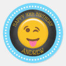 Search for emoji birthday party stickers Cute