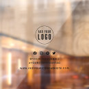 Search for restaurant window decals Social media