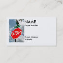 Search for stop business cards Traffic