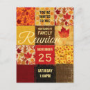Search for family reunion postcard invitations Gold