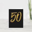 Search for black and gold anniversary cards 50 years