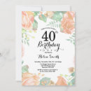 Search for female 40th birthday invitations Adult birthday party