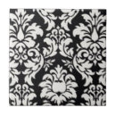 Search for black and white damask tiles Vintage