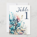 Search for starfish table wedding table cards Number