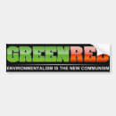 Search for green is the new red bumper stickers Climate