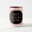 Search for best sis ever mugs Pink