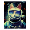 Search for cats in space posters Cat astronaut
