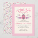 Search for ladybug pattern invitations Little lady