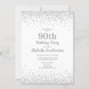 Search for classic 90th birthday invitations White