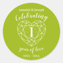Search for 1st anniversary stickers Green