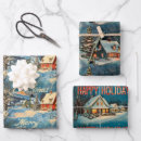 Search for christmas scene wrapping paper Nostalgic