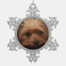 Search for yorkie christmas tree decorations Animals