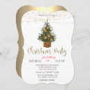 Search for tree lights christmas invitations Watercolor
