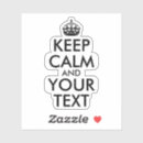 Search for keep calm and party on stickers Black