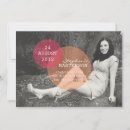 Search for pink orange graduation invitations Simple