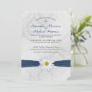 Search for blue daisy wedding invitations Simple