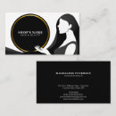 Search for long business cards Hairdresser