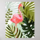 Search for tropical flamingo posters Greenery