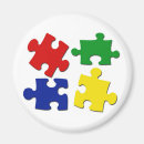 Search for puzzle piece magnets Red