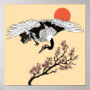 Search for crane bird posters Sakura