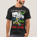 Search for autism support tshirts Never