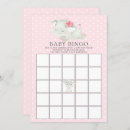 Search for elephant baby shower bingo Girl