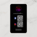 Search for facebook business cards Black