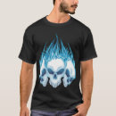 Search for blue flame tshirts Skeleton