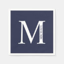 Search for navy blue monogram napkins Minimalist
