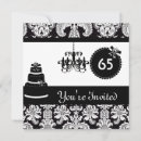 Search for black white damask invitations Classic