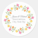 Search for wedding round return address labels Pink