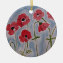 Search for poppy flower christmas tree decorations Botanical