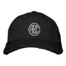 Search for monogram hats Black