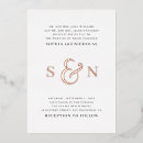 Search for formal black and rose gold invitations Modern