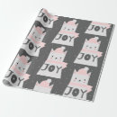 Search for kitten christmas wrapping paper Snow