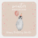 Search for penguin birthday stickers Winter onederland