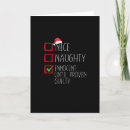Search for cheeky christmas cards Naughty nice list
