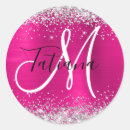 Search for silver glitter monogram stickers Sweet 16