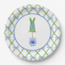 Search for blue and white rabbit plates Chinoiserie