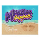 Search for miracles happen posters Faith