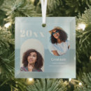 Search for light blue christmas tree decorations Two photo