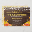 Search for surprise shower invitations Gold