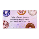 Search for baked goods return address labels Doughnuts