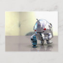 Search for blue robot postcards Science fiction