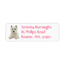 Search for west highland terrier return address labels Puppy