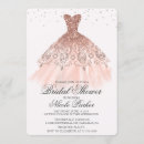 Search for diamonds bridal shower invitations Rose gold