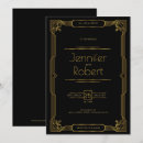 Search for art deco frame invitations Gold