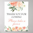 Search for favors please take one signs Floral